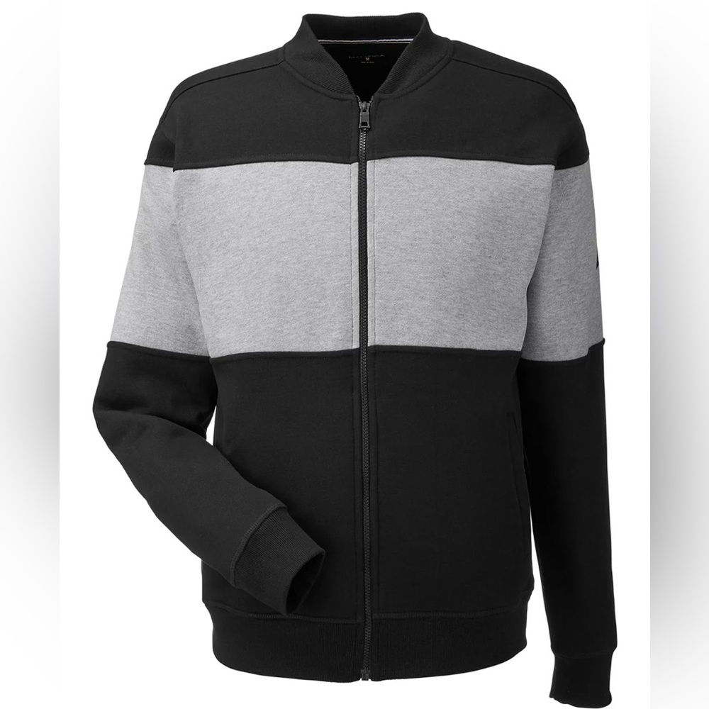 NWOT Nautica Anchor Bomber Full-Zip Fleece Jacket